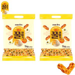 미니 꿀 꽈배기 2개(1000gx2개) 대용량옛날과자간식