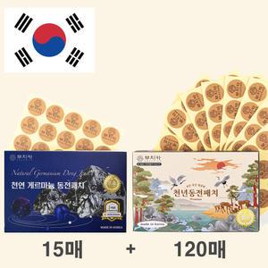부치카 천연게르마늄동전패치 (15매) + 천년동전패치 (120매) / 게르마늄세라믹칩+리필