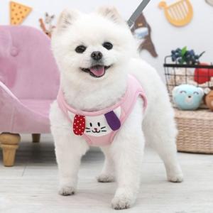 강아지 귀여운 하네스 핑크 1P 산책 가슴줄 외출 소형 (WFH2RQ9)