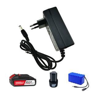 전기자전거 충전기 18650 리튬 배터리 12.6V 16.8V 2A 21V 25V 1A DC 5.5x2.1-2.5mm 3S 4S 5S 6S 12V 스크