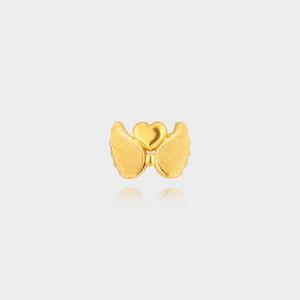 [베티블루] 995 999 24K 순금 돌반지 날개 하트 여성 여자 3.75g 금 링 반지