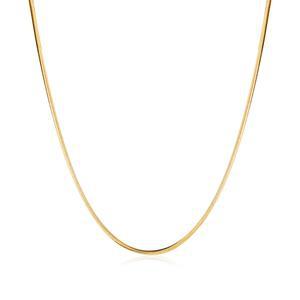18K 글로시 1.4mm 스네이크 뱀줄 체인 목걸이 IRN40649