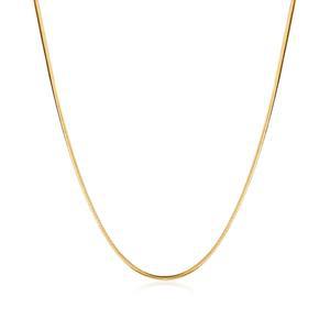 14K 글로시 1.2mm 스네이크 뱀줄 체인 목걸이 IRN40648