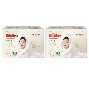 하기스 네이처메이드 기저귀 퓨어코튼 순면 밴드형 남여공용 중형 7~10kg 3단계 116매