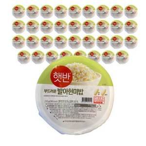 CJ 햇반 발아현미밥 210g 36개
