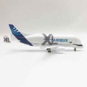 20cm Beluga 비행기 모델 금속 규모 항공기 A300-600st 수송 차량 장난감 어린이 교육