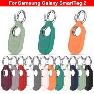 삼성 갤럭시 SmartTag2 보호 케이스용 키체인이 있는 2 실리콘용 분실 방지