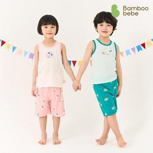 [밤부베베][밤부키즈] 밤부쿨 서커스 민소매 내의(3~8세)
