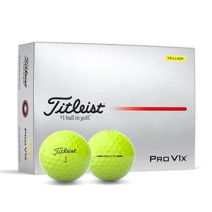 타이틀리스트 PRO V1X 골프공 12구 2025년 옐로우, 1개