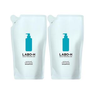 라보에이치 댄드러프클리닉 비듬 샴푸 리필 400ml, 2개