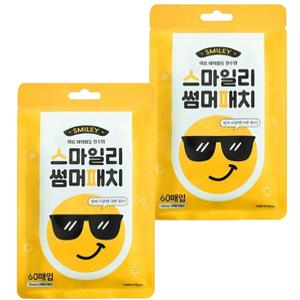 스마일리 썸머패치 모기패치 해충기피용품 60매 2개