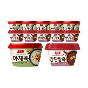 동원 양반 야채죽 287.5g, 6개 + 밤단팥죽 285g, 6개