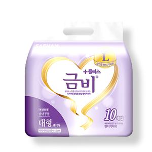 금비 팬티형 기저귀 대형 10매 16팩(2박스)