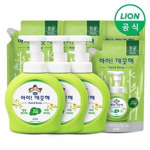 아이깨끗해 손세정제 숲속산책 용기 490ml 3개+리필 450ml 4개