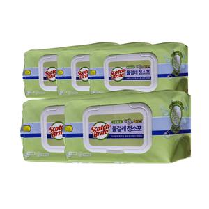 3M 스카치브라이트 대형 베이직 물걸레 청소포 더블액션 30매 x 5팩
