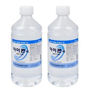 멸균 생리 식염수 대한 관류용 일회용 수액 염화나트륨액 1L 2개