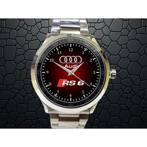 New 남녀공용 메탈 시계 [세금포함] [정품] Audi RS 6 실버톤 made of stainles 패션시계 명품시계 손목시