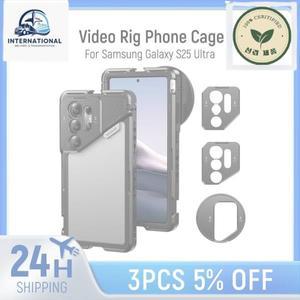 촬영 핸드폰 유튜브 방송 사진 NEEWER S25 Ultra 전화 케이지, Samsung Galaxy 호환되는 67mm 필터 어댑터