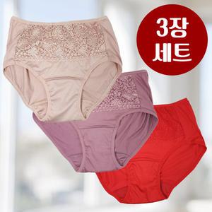 3종 세트 빨아입는 요실금팬티 엄마 할머니 입고 외출 소변 방수 위생 팬티 국산