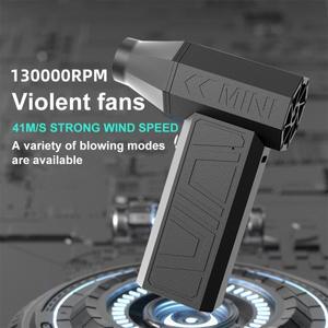 X3-A3 130000 RPM 미니 터보 제트 팬 고속 먼지 송풍기 모터 2000mAh 41 메터/초 바람 휴대용 폭력 전기 공