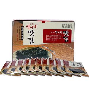 광천김 원초 90% 석이네 맛김 전장김 20g 10봉 선물세트