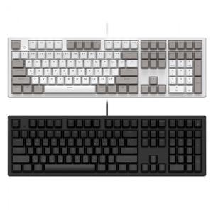 COX 엠프리스 RGB PBT 완전방수 무접점 화이트 (45g) 유선 풀배열 키보드 108키
