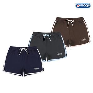 [아웃도어프로덕츠] W COLOR BLOCK SWEAT SHORTS (3COLORS)