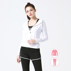 베이직엘르 여성인 후드 집업 래쉬가드 상하세트 BEL-S235H+BEL-S256K