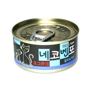 네코벤또 그레이비 참치치어 80g x24개 고양이캔