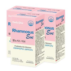 데일리원 람노서스 이브 생유산균 보장균 100억 CFU 560mg X 60캡슐 3통