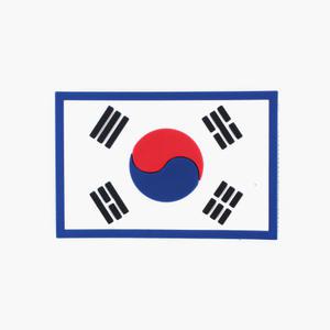 실리콘패치 태극기 컬러 벨크로 군인가방 군대 약장 와펜