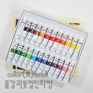 [열린화방]신한 샤미 수채화물감 10ml 세트 (12/18/24색)/수채물감/미술준비물