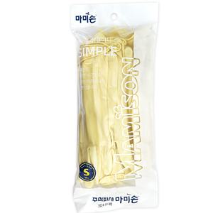 마미손 심플 10켤레 / 식품용 짧은장갑 단미니 단목 고무장갑