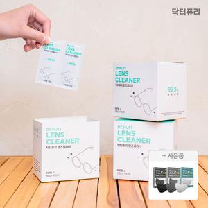 닥터퓨리 프리미엄 펄프 렌즈클리너 일회용 티슈 개별포장 100매 / 스마트폰 렌즈 액정 클리너