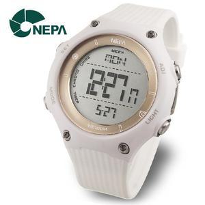 [네파] NEPA 월드타임 전자 방수 학생 군인시계 N341-WHITE