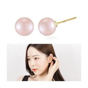 [기타][니지쥬얼리] 14K GOLD 스와로브스키진주 이어링_핑크8mm