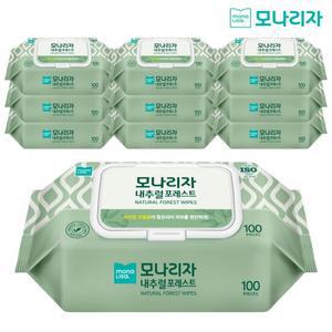 모나리자 내추럴 포레스트 캡형 100매 10개 (녹차성분)