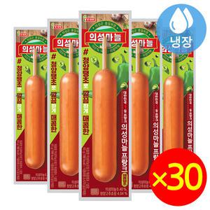 롯데 의성마늘 프랑크 매콤땡초 65gx30개