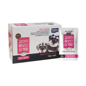 강아지 몸보신 삼계탕 닭황태죽 120g x10개 강아지간식