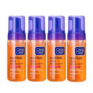 클린앤클리어 에센셜 훼이셜 포밍 클렌저, 150ml, 4개