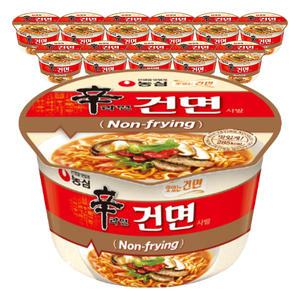 농심 신라면건면사발, 77g, 12개