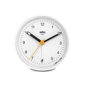 [하프클럽/브라운]BRAUN BC12W 클래식 크레센도 알람 저소음 공용 탁상시계 타임메카