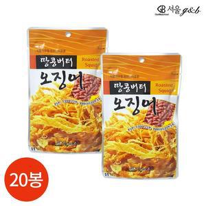 서울지앤비 땅콩버터 오징어 18g x 20봉