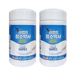 유한그린텍 마법의 청소박사 150매 x 2개 청소용 물티슈