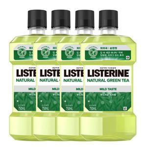 존슨앤존슨 리스테린 내추럴 그린티 750ml 4개