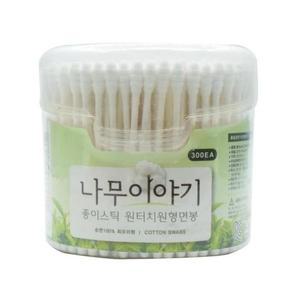 [OFM8130R]부드러운 순면 원형 면봉 300개