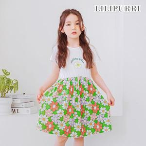[보리보리/릴리푸리]릴리푸리 플라워가든원피스(그린)