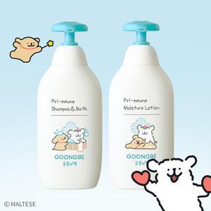 [궁중비책 x 몰티즈] 프리뮨 샴푸&바스 350ml+프리뮨 모이스처 로션 350ml