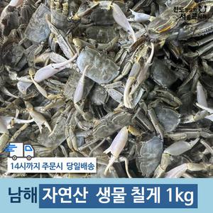 남해 자연산 생물 칠게 1kg