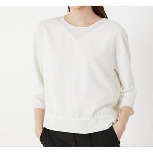 갤러리아 올리비아로렌라운드기본7부블라우스VOCNL3M3211